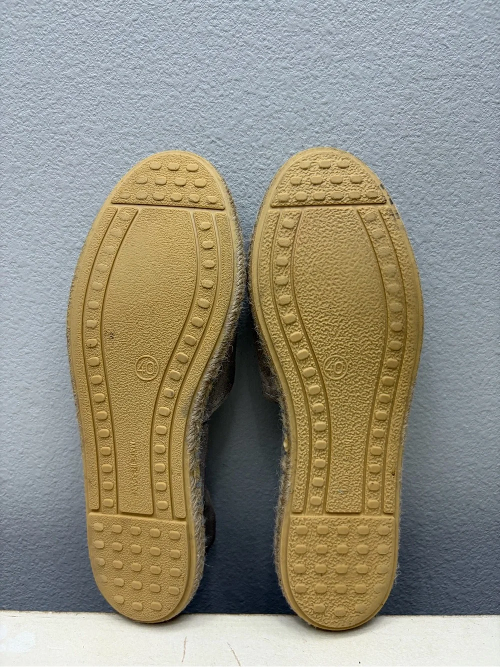 Verbenas Carmen Suede Espadrilles Size 40